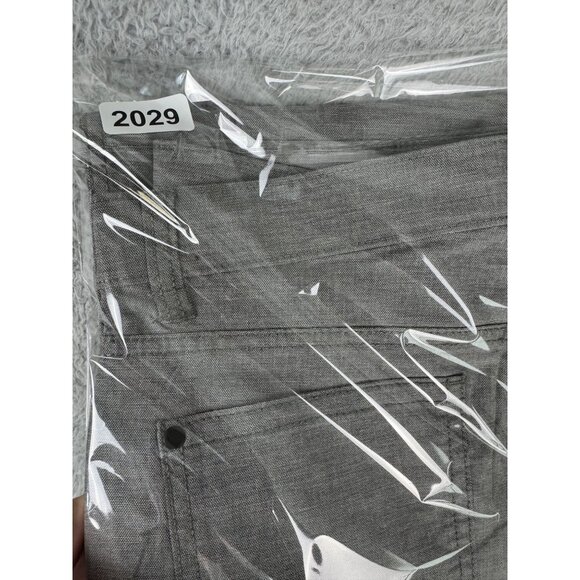 Haggar Mens Slim-Straight City Flex Pants Gray 32x32 Dinner Casual Cocktails - Picture 12 of 12